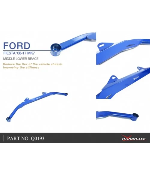 Hardrace Q0193 Middle Lower Brace Ford Fiesta