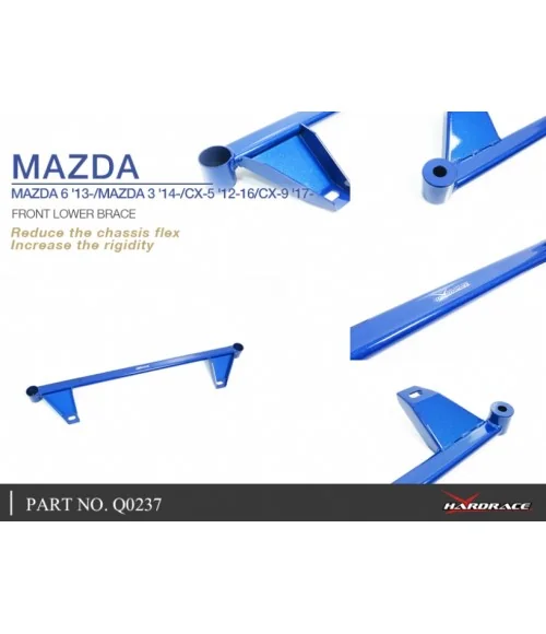 Hardrace Q0237 Front Lower Brace Mazda