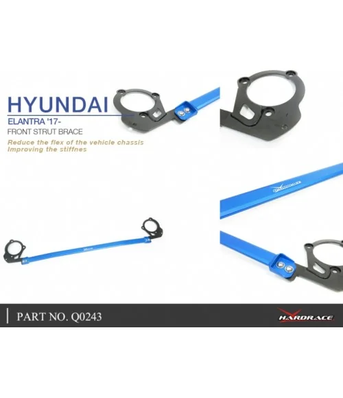 Hardrace Q0243 Front Strut Brace Hyundai Elantra