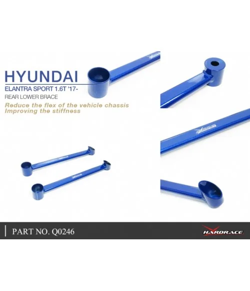 Hardrace Q0246 Rear Lower Brace Hyundai Elantra