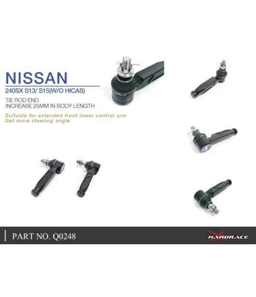 Hardrace Q0248 Tie Rod Ends Nissan 240SX