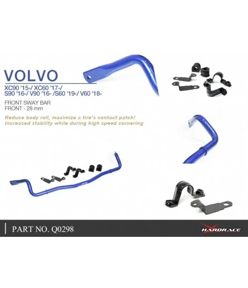 Hardrace Q0298 Front Sway Bar Volvo