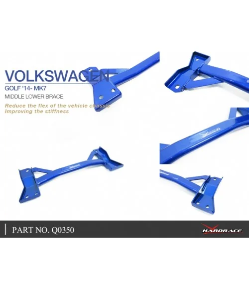 Hardrace Q0350 Middle Lower Brace Skoda Kodiaq, Volkswagen Golf