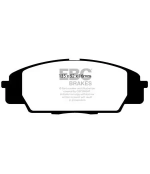 EBC Yellowstuff DP41254R Brake Pads Front (Honda S2000 99-09) 