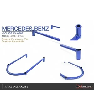 Hardrace Q0381 Middle Lower Brace Mercedes-Benz C-class