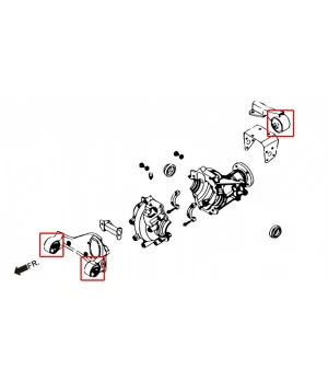 Hardrace Q0441 Front Diff. Front/rear Mount Bushing Daihatsu Terios