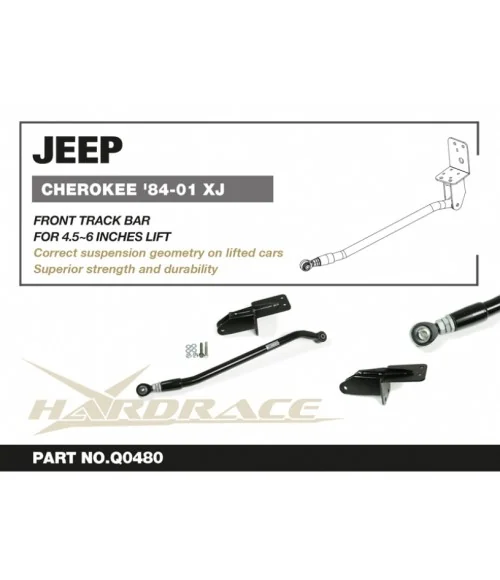 Hardrace Q0480 Front Track Bar-adjustable Jeep Cherokee