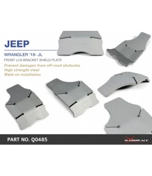 Hardrace Q0485 Front Lca Skid Plate Jeep Gladiator, Wrangler, Wrangler unlimited