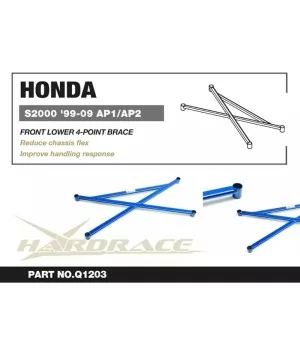 Hardrace Q1203 Supporto anteriore inferiore a 4 punti Honda S2000 