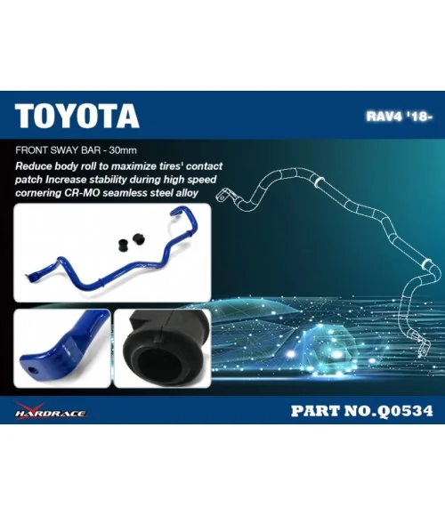 Hardrace Q0534 Front Sway Bar Toyota RAV4