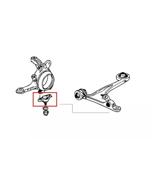 Hardrace 6997 Front Lower Ball Joint Honda S2000 