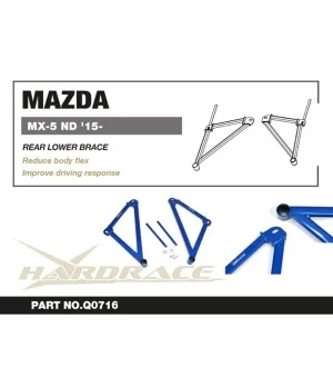 Hardrace Q0716 Rear Lower Brace Mazda MX-5 Miata