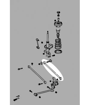 Hardrace Q0759 Rear Lateral Rear Arm Lexus RX