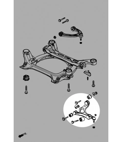 Hardrace Q0802 Front Lower Control Arm Audi Q7, Porsche Cayenne, Volkswagen Touareg