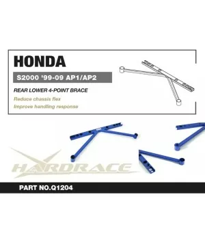 Hardrace Q1204 Rear Lower 4-point Brace Honda S2000 