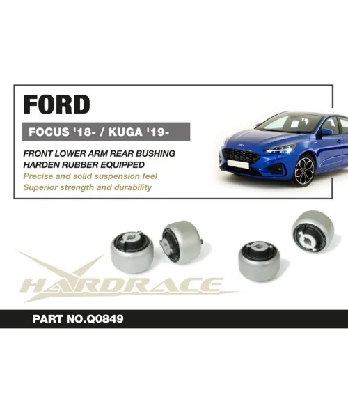 Hardrace Q0849 Front Lower Arm Rear Bushing Ford Focus, KUGA