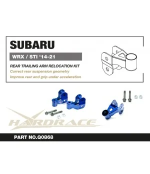 Hardrace Q0868 Rear Trailing Arm Relocation Kit Subaru WRX