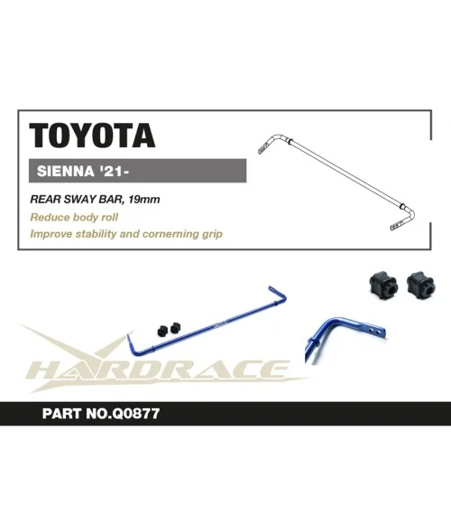 Hardrace Q0877 Rear Sway Bar Toyota Sienna