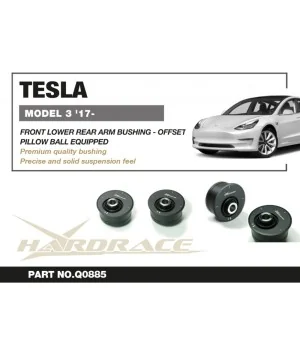 Hardrace Q0885 Front Lower Rear Arm Bushing Tesla Model 3, Model y