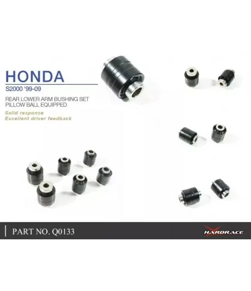 Hardrace Q0133 Set boccole braccio inferiore posteriore Honda S2000 