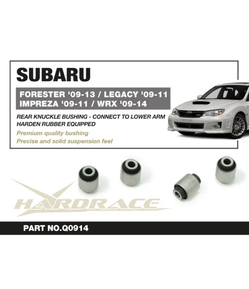 Hardrace Q0914 Rear Knuckle Bushing Subaru Forester, Impreza, Legacy/outback 