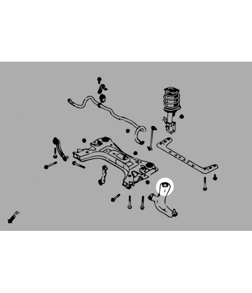 Hardrace Q0952 Front Lower Arm Bushing - Rear Nissan