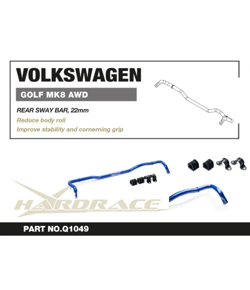 Hardrace Q1049 Rear Sway Bar Volkswagen Golf r