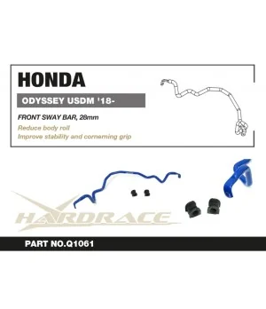 Hardrace Q1061 Front Sway Bar Honda Odyssey usdm