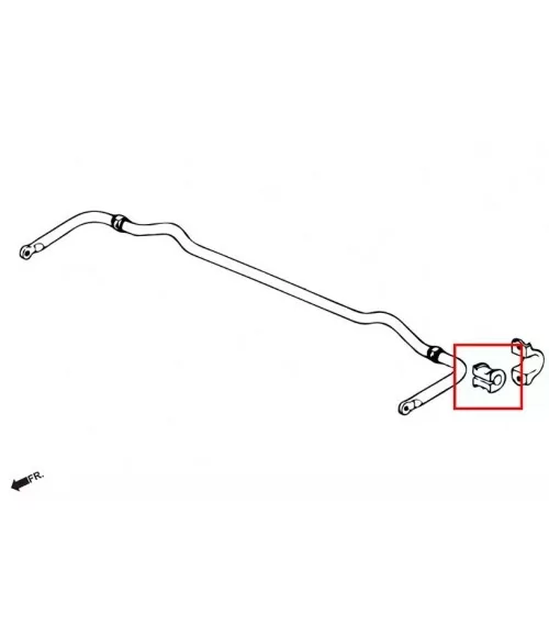 Hardrace 6952 Set Boccola stabilizzatrice posteriore Honda S2000 