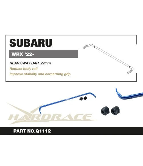 Hardrace Q1112 Rear Sway Bar Subaru WRX