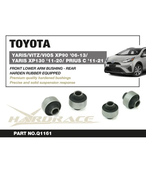 Hardrace Q1161 Front Lower Arm Bushing - Rear Toyota Yaris / vitz, VIOS, Prius c