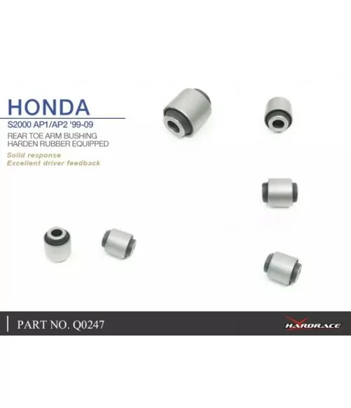 Hardrace Q0247 Set Boccole Toe Arm Posteriore Honda S2000 