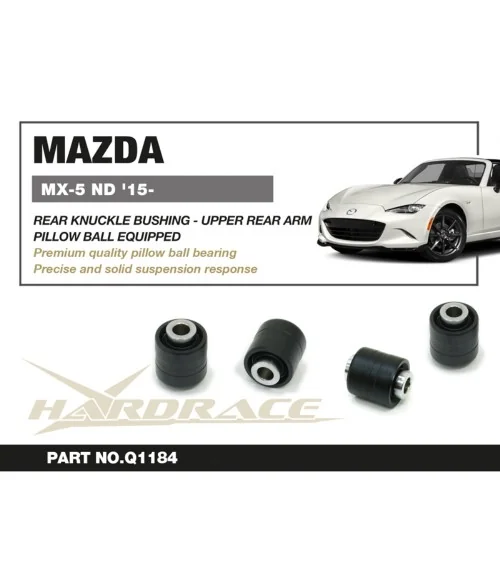 Hardrace Q1184 Rear Knuckle Bushing - Connect To Upper Rear Arms Mazda MX-5 MIATA