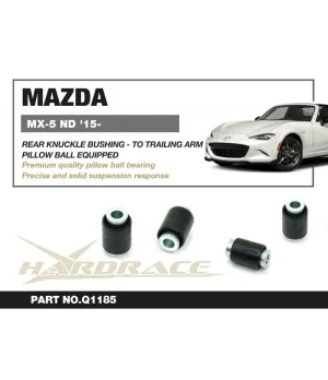 Hardrace Q1185 Rear Knuckle Bushing - Connect To Trailing Arms Mazda MX-5 MIATA