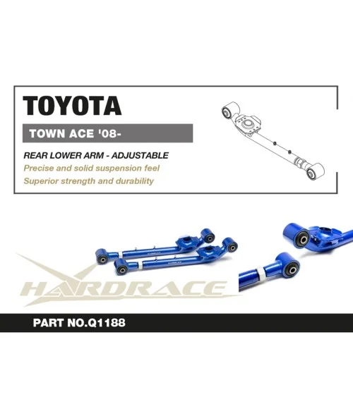 Hardrace Q1188 Rear Lower Arm - Adjustable Toyota Townace / liteace