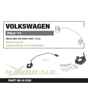 Hardrace Q1232 Rear Add-on Sway Bar Volkswagen POLO, Skoda Fabia, Audi A1