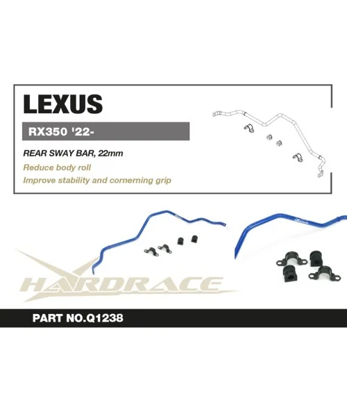 Hardrace Q1238 Rear Sway Bar Lexus RX