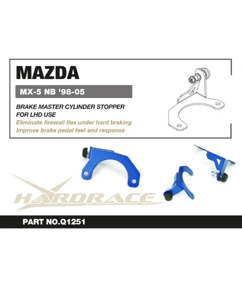 Hardrace Q1251 Brake Master Cylinder Stopper Mazda MX-5 MIATA