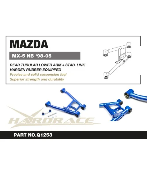 Hardrace Q1253 Rear Lower Arm Mazda MX-5 MIATA