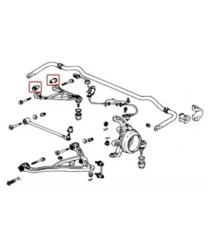 Hardrace 7411 Set Boccola braccio superiore posteriore Honda S2000 