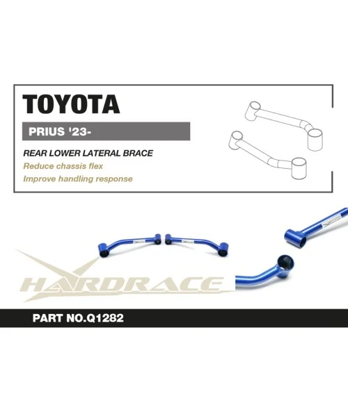 Hardrace Q1282 Rear Lower Lateral Brace Toyota Prius