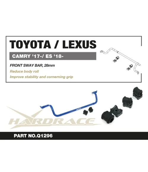 Hardrace Q1296 Front Sway Bar Toyota Camry, Lexus ES