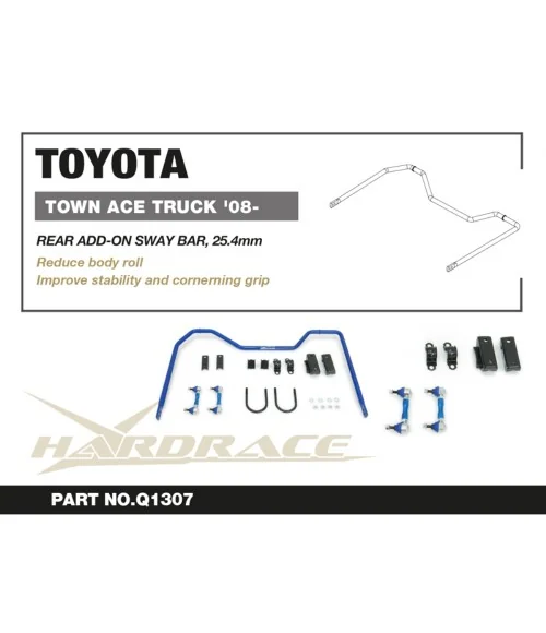 Hardrace Q1307 Rear Add-on Sway Bar Toyota Townace / liteace