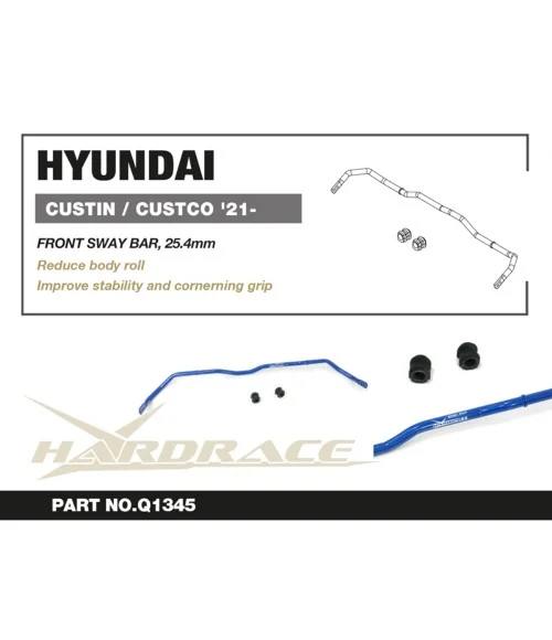 Hardrace Q1345 Front Sway Bar Hyundai Custin / custo