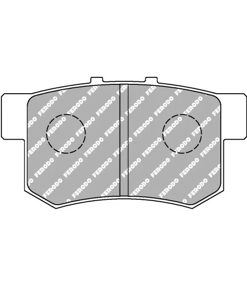 Ferodo DS2500 FCP956H Rear Brake Pads Honda S2000 