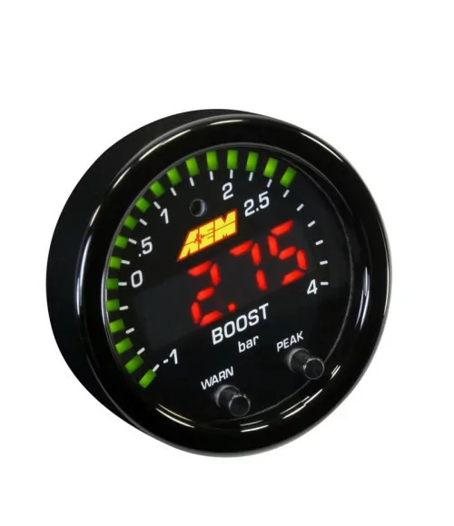 AEM 30-0307 X-Series Oil Pressure Gauge 10 BAR-150 PSI 