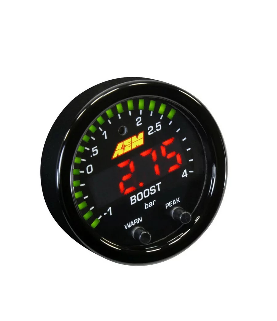 AEM 30-0308 X-Series Boost Pressure Gauge 4 BAR - 60 PSI 