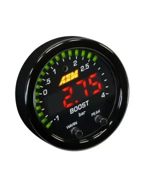 AEM 30-0308 X-Series Boost Pressure Gauge 4 BAR - 60 PSI 