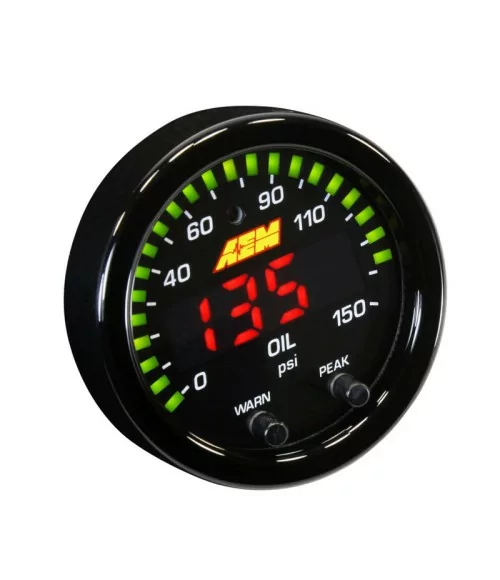 AEM 30-0307 X-Series Manometro Pressione Olio 10 BAR-150 PSI 