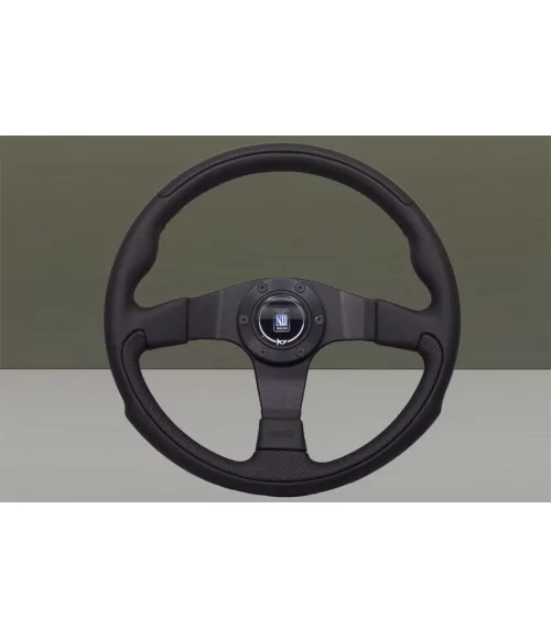 Nardi Leader 350 mm Steering Wheel, Black Leather 